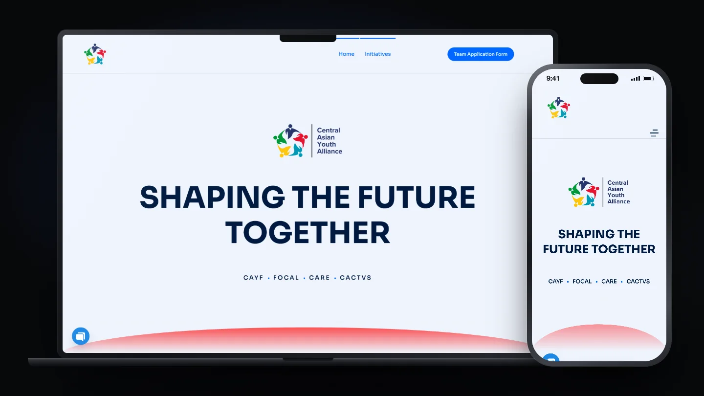 Central Asian Youth Alliance website screenshot