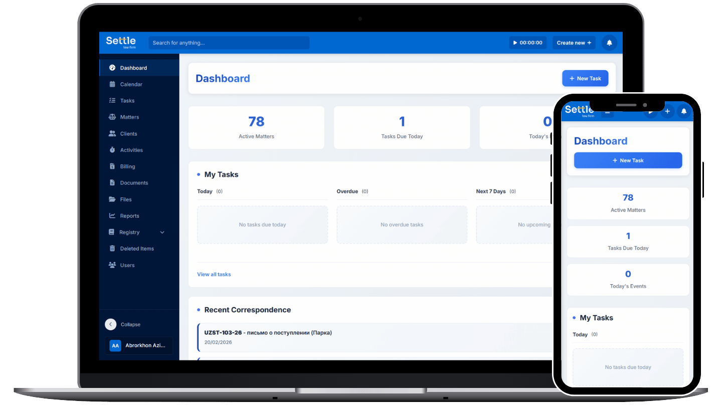 Pulse CRM dashboard shown on desktop and mobile